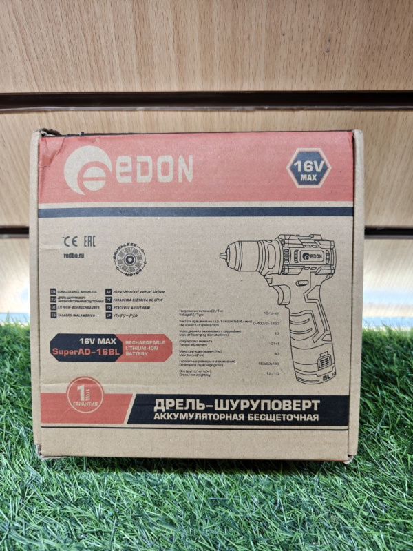 Шуруповерт Edon Ad16-BL